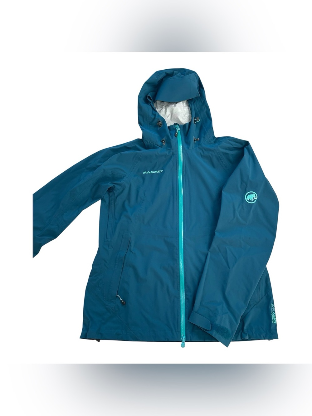 Mammut DryTech Premium Hardshell Waterproof Jacket Women’s Teal/Aqua size M